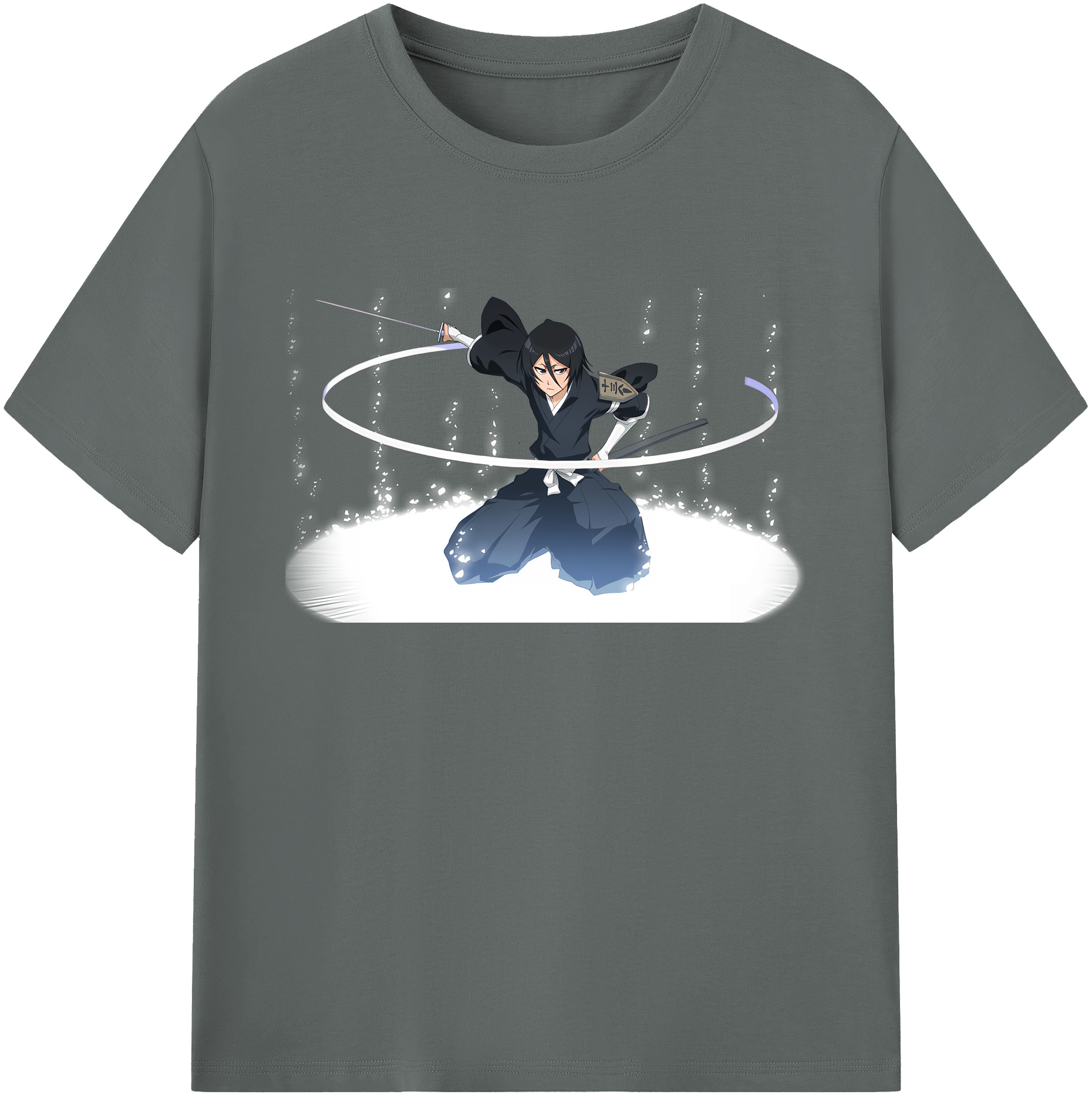 （画像用） ブリーチ 朽木ルキア BLEACH Kuchiki Rukia 綿100％ メンズ半袖Tシャツ｜肌触りやわらか＆通気性